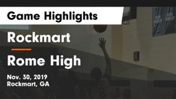 Rockmart  vs Rome High Game Highlights - Nov. 30, 2019