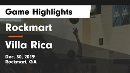Rockmart  vs Villa Rica  Game Highlights - Dec. 30, 2019