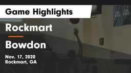 Rockmart  vs Bowdon  Game Highlights - Nov. 17, 2020