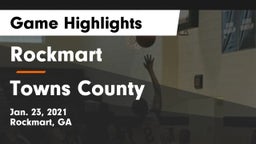 Rockmart  vs Towns County  Game Highlights - Jan. 23, 2021