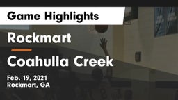 Rockmart  vs Coahulla Creek  Game Highlights - Feb. 19, 2021