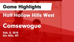 Half Hollow Hills West  vs Comsewogue  Game Highlights - Feb. 8, 2018