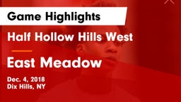 Half Hollow Hills West  vs East Meadow  Game Highlights - Dec. 4, 2018