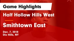 Half Hollow Hills West  vs Smithtown East Game Highlights - Dec. 7, 2018