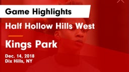 Half Hollow Hills West  vs Kings Park   Game Highlights - Dec. 14, 2018
