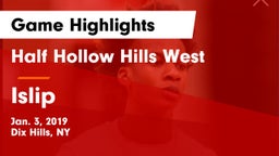 Half Hollow Hills West  vs Islip  Game Highlights - Jan. 3, 2019