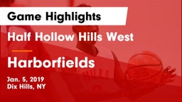 Half Hollow Hills West  vs Harborfields  Game Highlights - Jan. 5, 2019