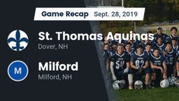 Recap: St. Thomas Aquinas  vs. Milford  2019