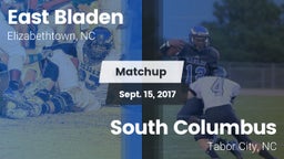 Matchup: East Bladen High vs. South Columbus  2017