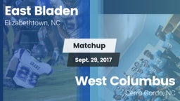 Matchup: East Bladen High vs. West Columbus  2017