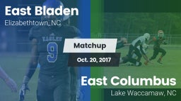 Matchup: East Bladen High vs. East Columbus  2017