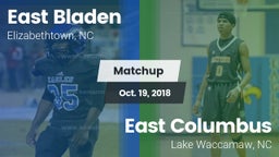 Matchup: East Bladen High vs. East Columbus  2018
