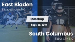 Matchup: East Bladen High vs. South Columbus  2019