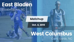 Matchup: East Bladen High vs. West Columbus  2019
