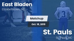 Matchup: East Bladen High vs. St. Pauls  2019
