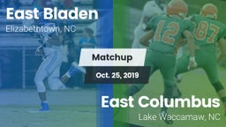 Matchup: East Bladen High vs. East Columbus  2019