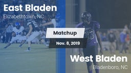 Matchup: East Bladen High vs. West Bladen  2019