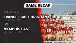 Recap: Evangelical Christian School vs. Memphis East  2016
