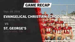 Recap: Evangelical Christian School vs. St. George's  2016