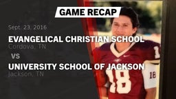 Recap: Evangelical Christian School vs. University School of Jackson 2016