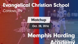 Matchup: Evangelical Christia vs. Memphis Harding Academy 2016
