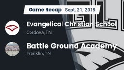 Recap: Evangelical Christian School vs. Battle Ground Academy  2018