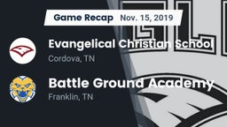 Recap: Evangelical Christian School vs. Battle Ground Academy  2019