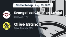 Recap: Evangelical Christian School vs. Olive Branch  2023