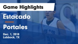 Estacado  vs Portales  Game Highlights - Dec. 1, 2018