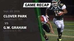 Recap: Clover Park  vs. G.W. Graham  2016