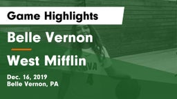 Belle Vernon  vs West Mifflin Game Highlights - Dec. 16, 2019