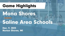 Mona Shores  vs Saline Area Schools Game Highlights - Dec. 9, 2023