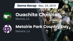 Recap: Ouachita Christian  vs. Metairie Park Country Day  2019