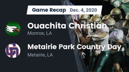 Recap: Ouachita Christian  vs. Metairie Park Country Day  2020