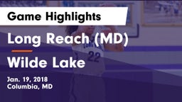 Long Reach  (MD) vs Wilde Lake  Game Highlights - Jan. 19, 2018
