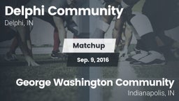 Matchup: Delphi Community Hig vs. George Washington Community  2016