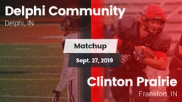 Matchup: Delphi Community Hig vs. Clinton Prairie  2019