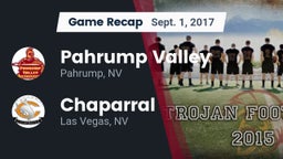 Recap: Pahrump Valley  vs. Chaparral  2017