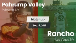 Matchup: Pahrump Valley High vs. Rancho  2017