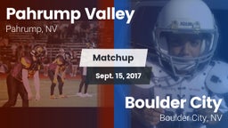 Matchup: Pahrump Valley High vs. Boulder City  2017
