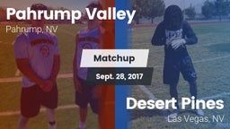 Matchup: Pahrump Valley High vs. Desert Pines  2017