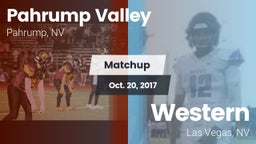 Matchup: Pahrump Valley High vs. Western  2017