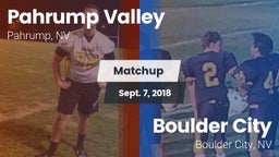 Matchup: Pahrump Valley High vs. Boulder City  2018