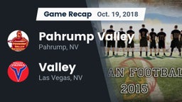 Recap: Pahrump Valley  vs. Valley  2018