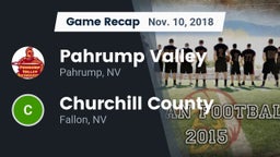 Recap: Pahrump Valley  vs. Churchill County  2018