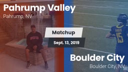 Matchup: Pahrump Valley High vs. Boulder City  2019