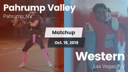 Matchup: Pahrump Valley High vs. Western  2019