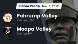 Recap: Pahrump Valley  vs. Moapa Valley  2019