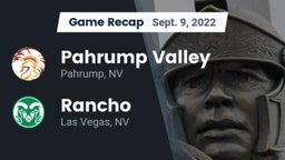 Recap: Pahrump Valley  vs. Rancho  2022