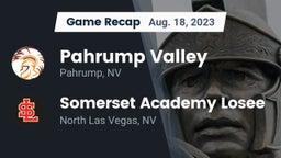 Recap: Pahrump Valley  vs. Somerset Academy Losee 2023